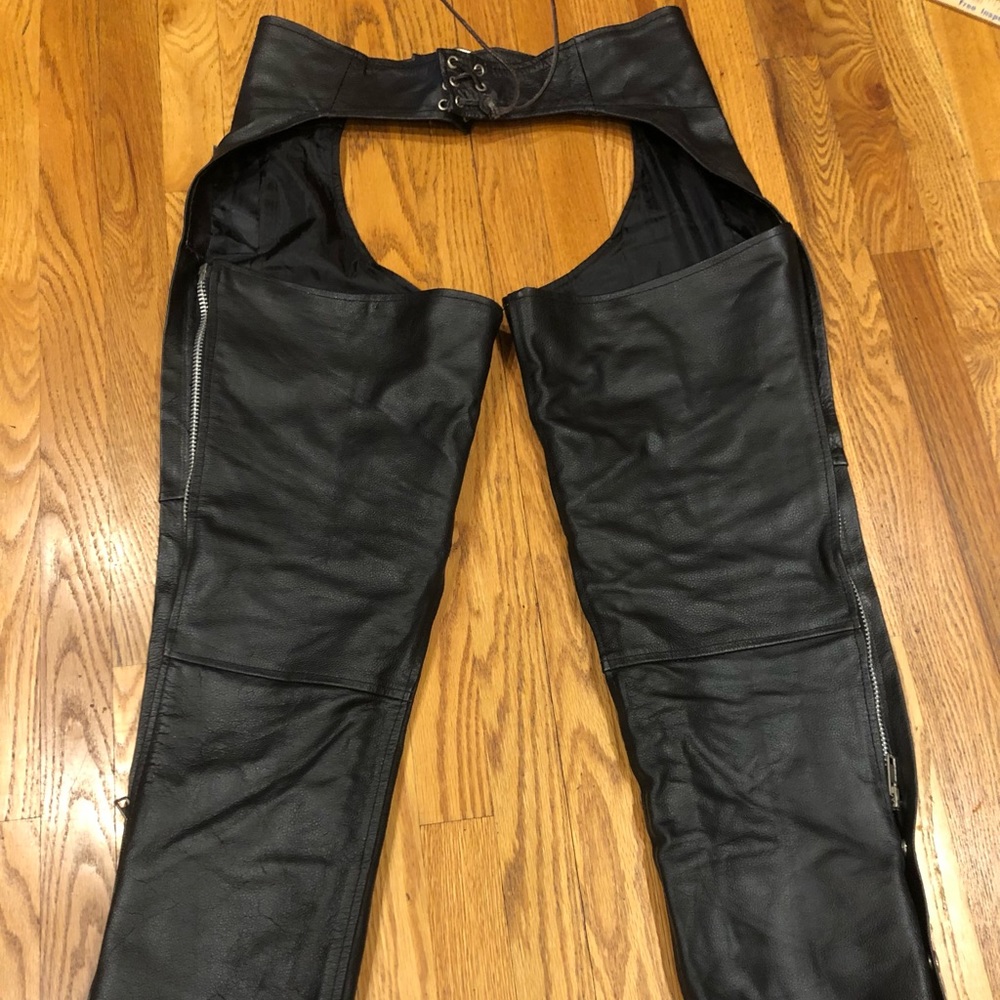 Motorcycle chaps.  Very good condition.  Worn only a few times.
